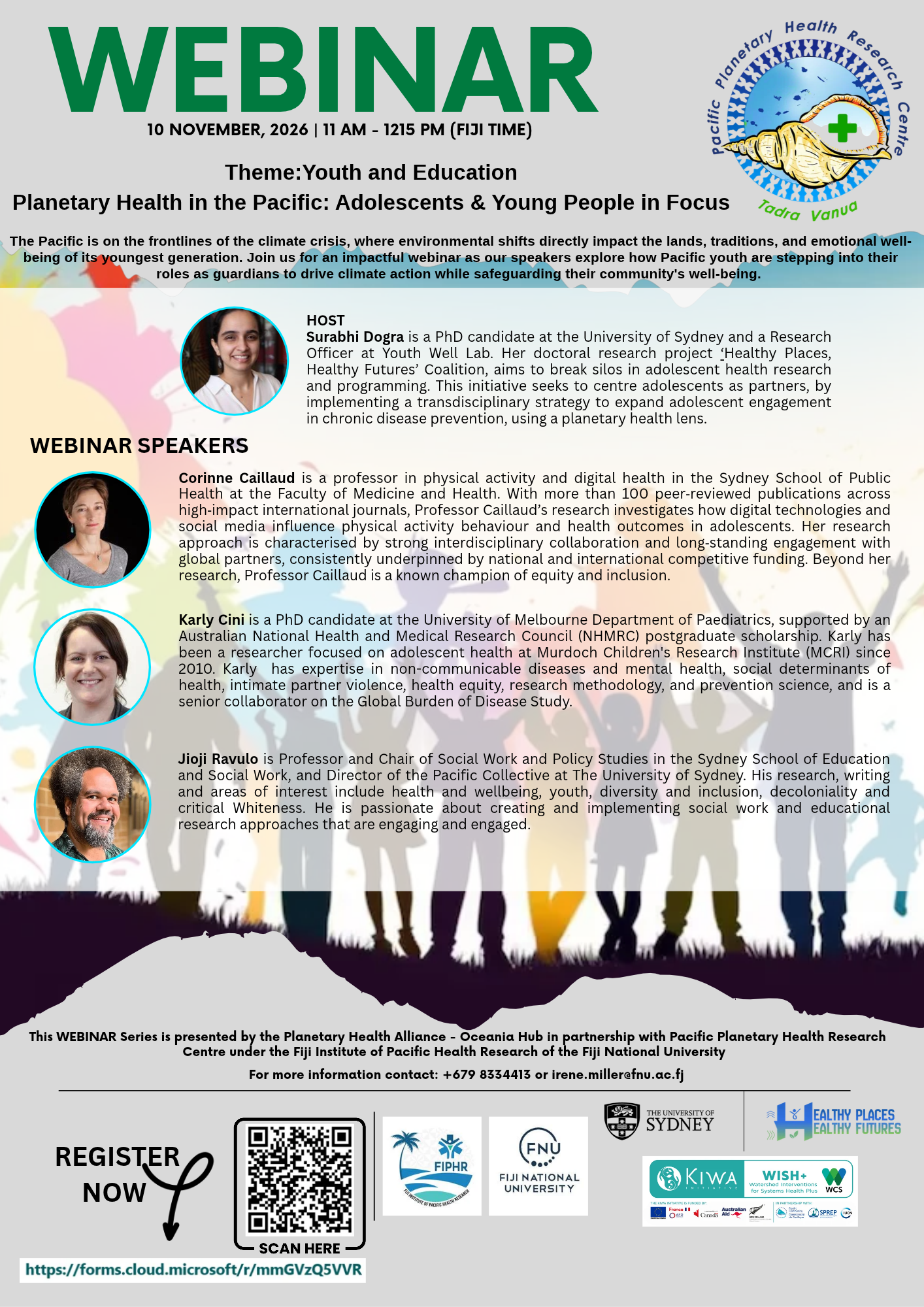 Planetary Health in the Pacific webinar flyer